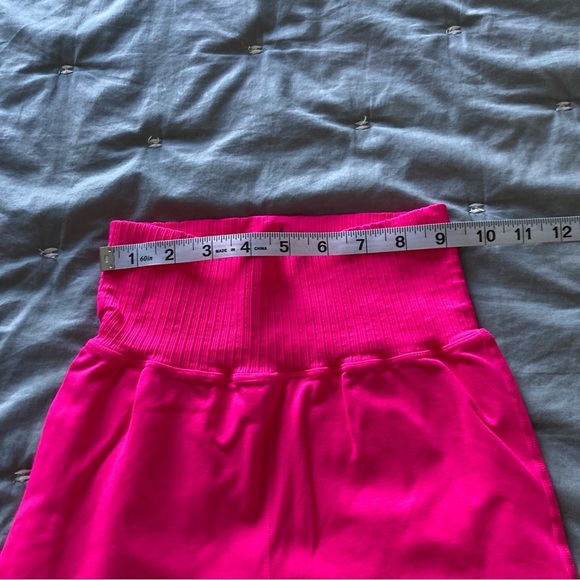 NWOT Free People Women's Pink Wide Leg High Waist Flare Leggings Pant Size XS/S - Picture 7 of 9